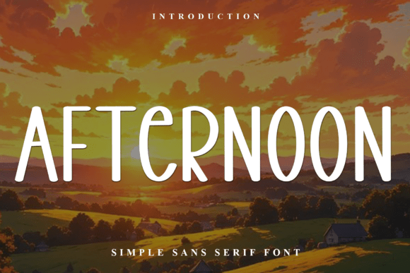 Afternoon: A Soft & Unique Display Font for Creative Projects