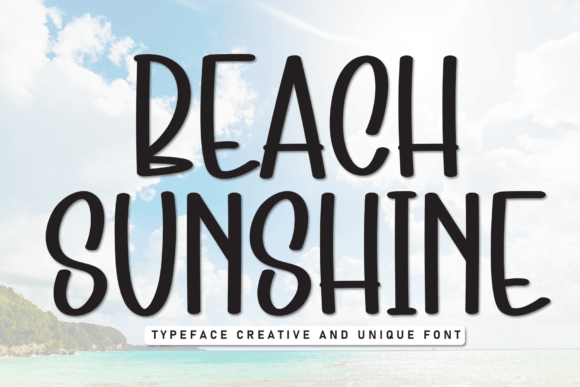 Beach Sunshine Typeface for Web Design and Branding