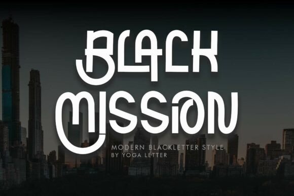 Black Mission: The Modern Typeface for Bold Brand Identity