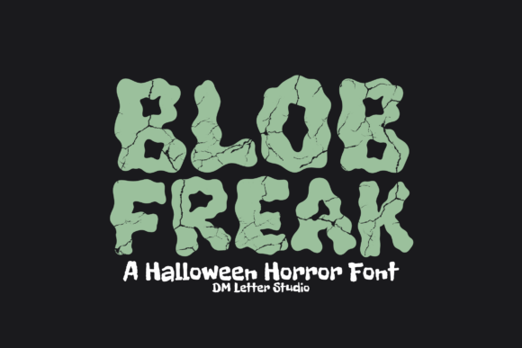Blob Freak Halloween Typeface for Professional Branding