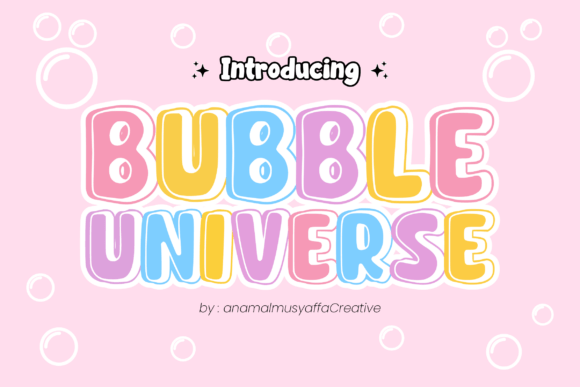 Bubble Universe: A Modern Display Font for Digital Creators