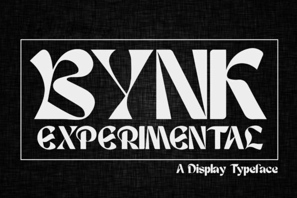 Bynk: A Psychedelic Display Font for Bold Creative Projects