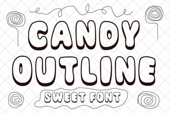 Candy Outline: A Playful Display Font for Creative Branding