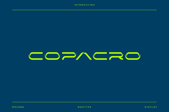 Copacro — Modern Futuristic Typeface for Bold Branding