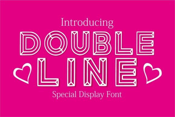 Doubleline Regular: The Modern Display Font for Playful Web Design