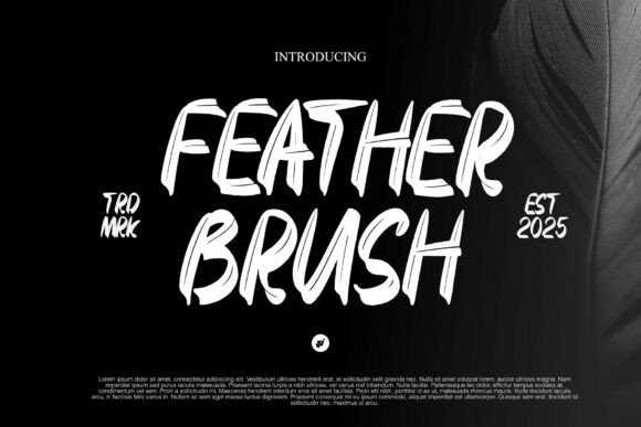 Feather Brush Font for Handmade Creativity