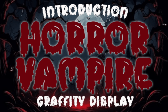 Horror Vampire Font for Spooky and Whimsical Design