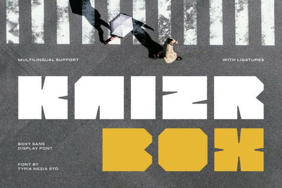 Kaizr Box – A Bold Display Font for Modern Branding
