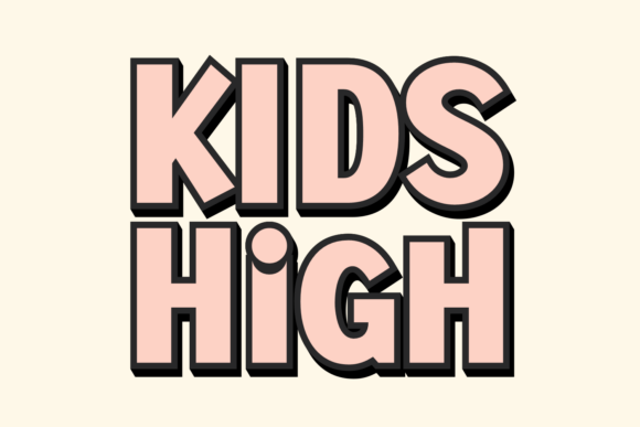 Kids High: The Enchanting Display Font for Digital Brand Identity