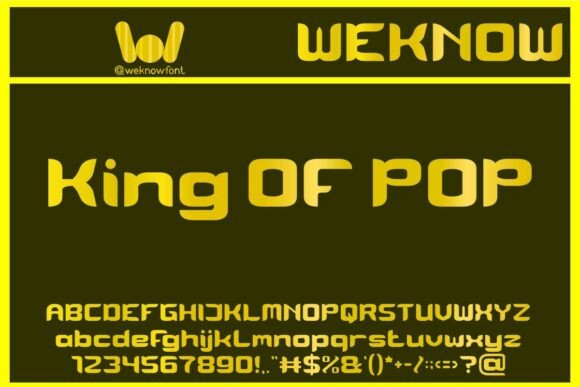 King of Pop Font for Professional Branding and Design