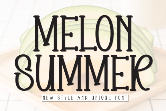 Melon Summer: The Relaxed Display Font for Modern Branding