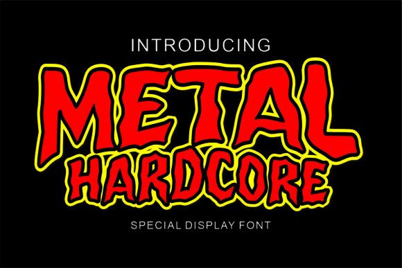 Metal Hardcore: The Ultimate Display Typeface for Rock Campaigns