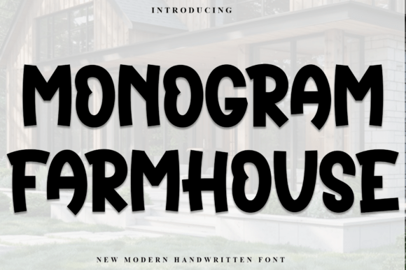 Monogram Farmhouse: A Festive Display Font for Creative Projects