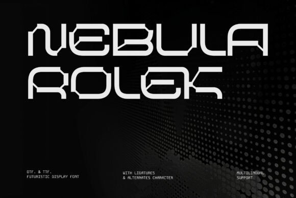 Nebula Rolek Font for Future-Ready Branding