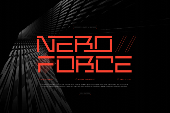 Nero Force: A Bold Display Font for Modern Branding