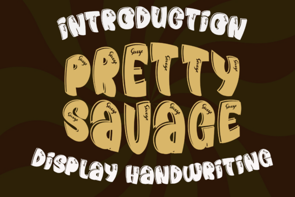 Pretty Savage: A Quirky Display Font for Creative Projects