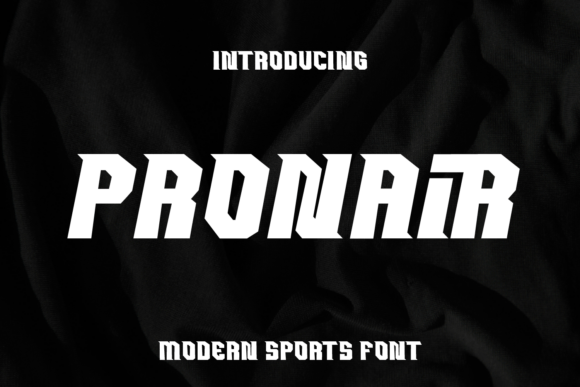 Pronair Font for High-Energy Campaign Designs