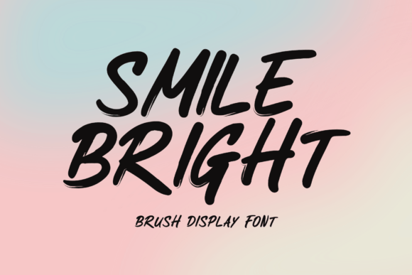 Smile Bright: A Bold Brush Font for Handmade Creativity