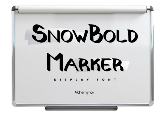 Snowbold Marker: The Premium Display Font for Bold Brand Identity