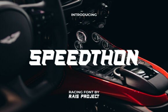 Speedthon: The Modern Racing Display Font for Bold Editorial Design