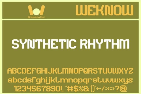 Synthetic Rhythm: A Modern Typeface for Future-Forward Design